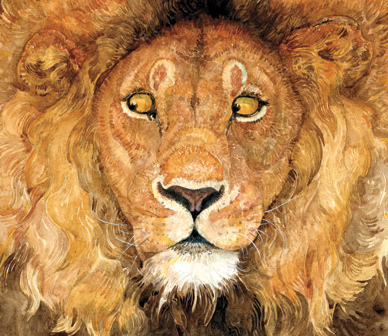 Illustration from Jerry Pinkney's The Lion and the Mouse (2009).