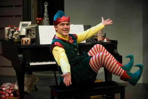 Peter Davenport as Crumpet the Elf. [photo by Kevin Sprague]